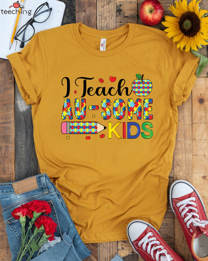 I Teach AU-SOME Kids T-shirt