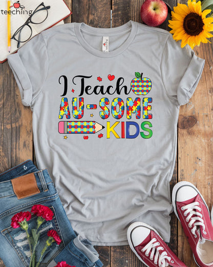 I Teach AU-SOME Kids T-shirt