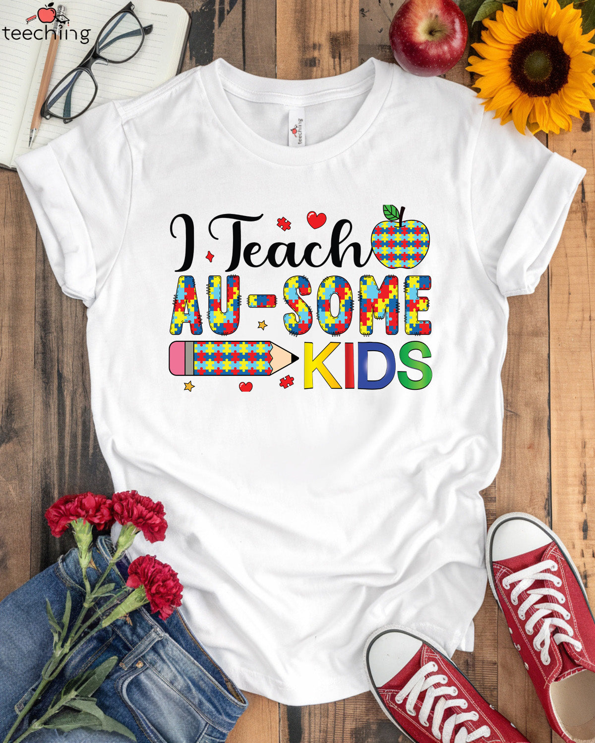 I Teach AU-SOME Kids T-shirt