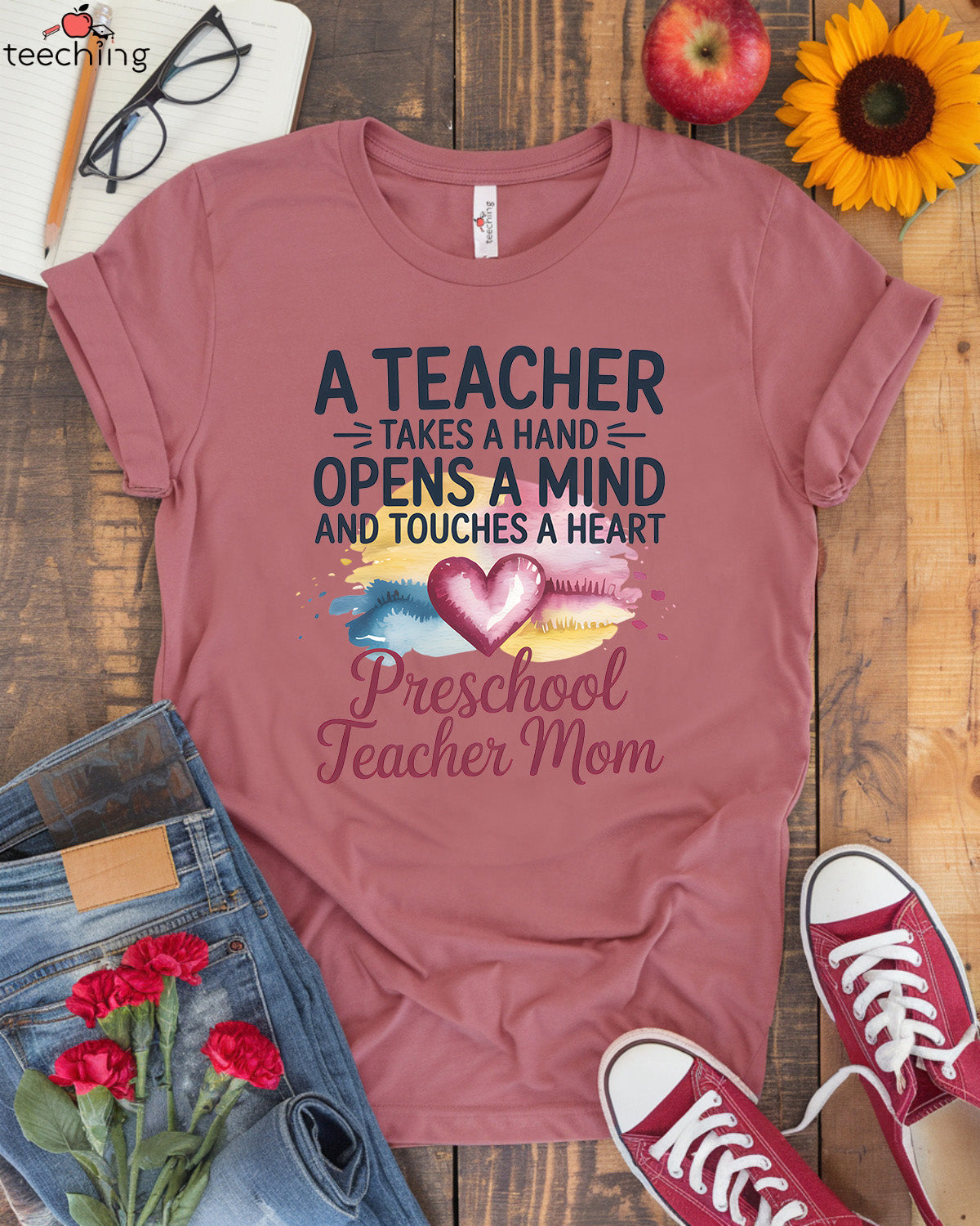Teacher Takes A Hand Opens A Mind T-shirt