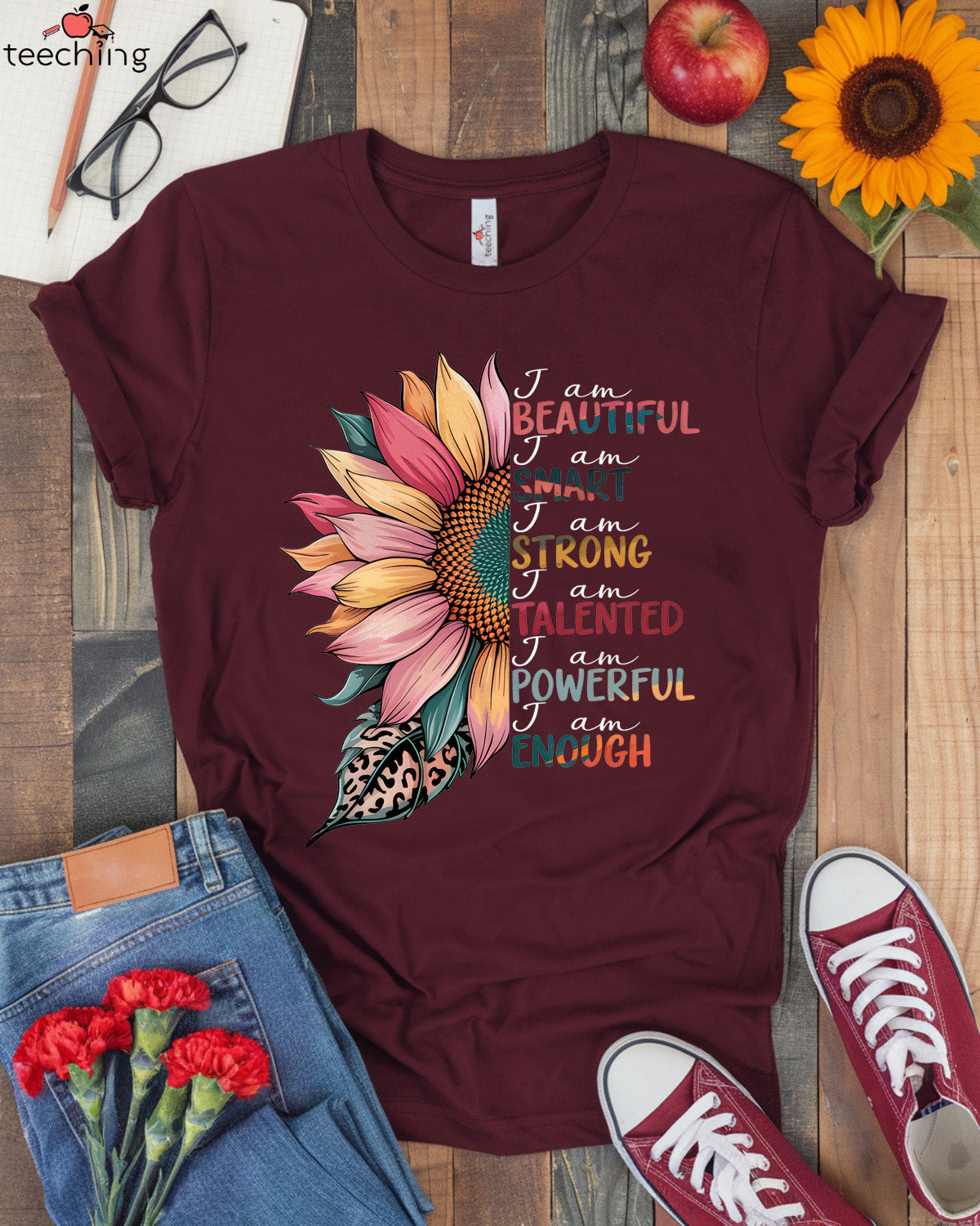 I Am Beautiful Smart Strong T-shirt