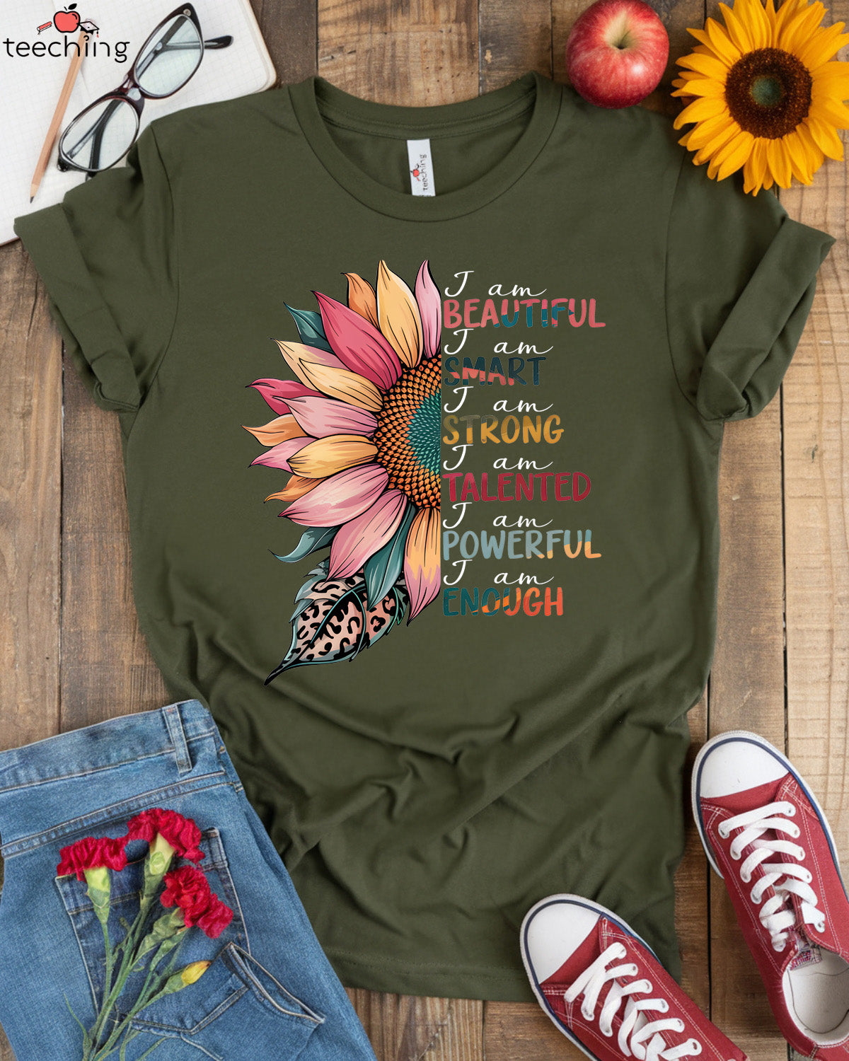 I Am Beautiful Smart Strong T-shirt
