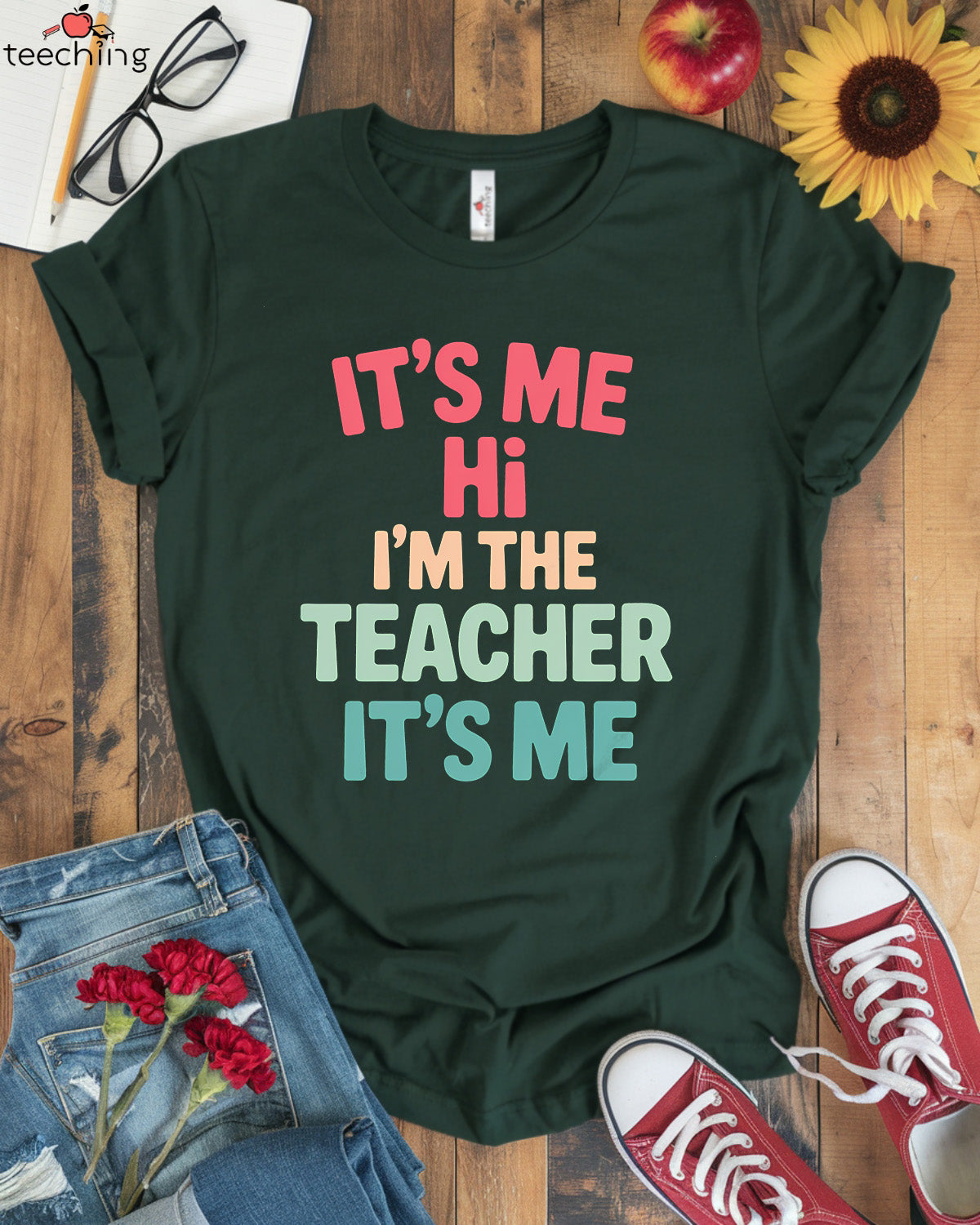 It's Me Hi I'm The Teacher It's Me Shirt
