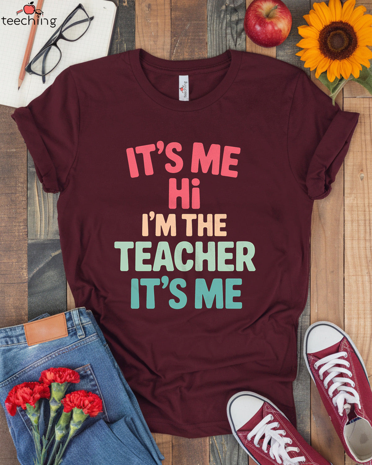 It's Me Hi I'm The Teacher It's Me Shirt