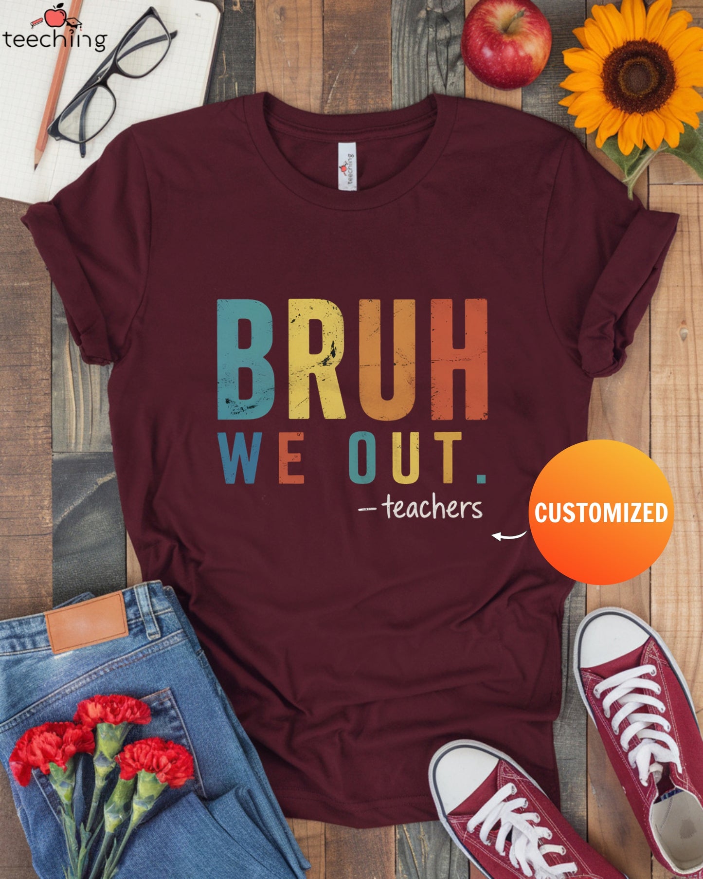 Personalized Bruh We Out T-Shirt