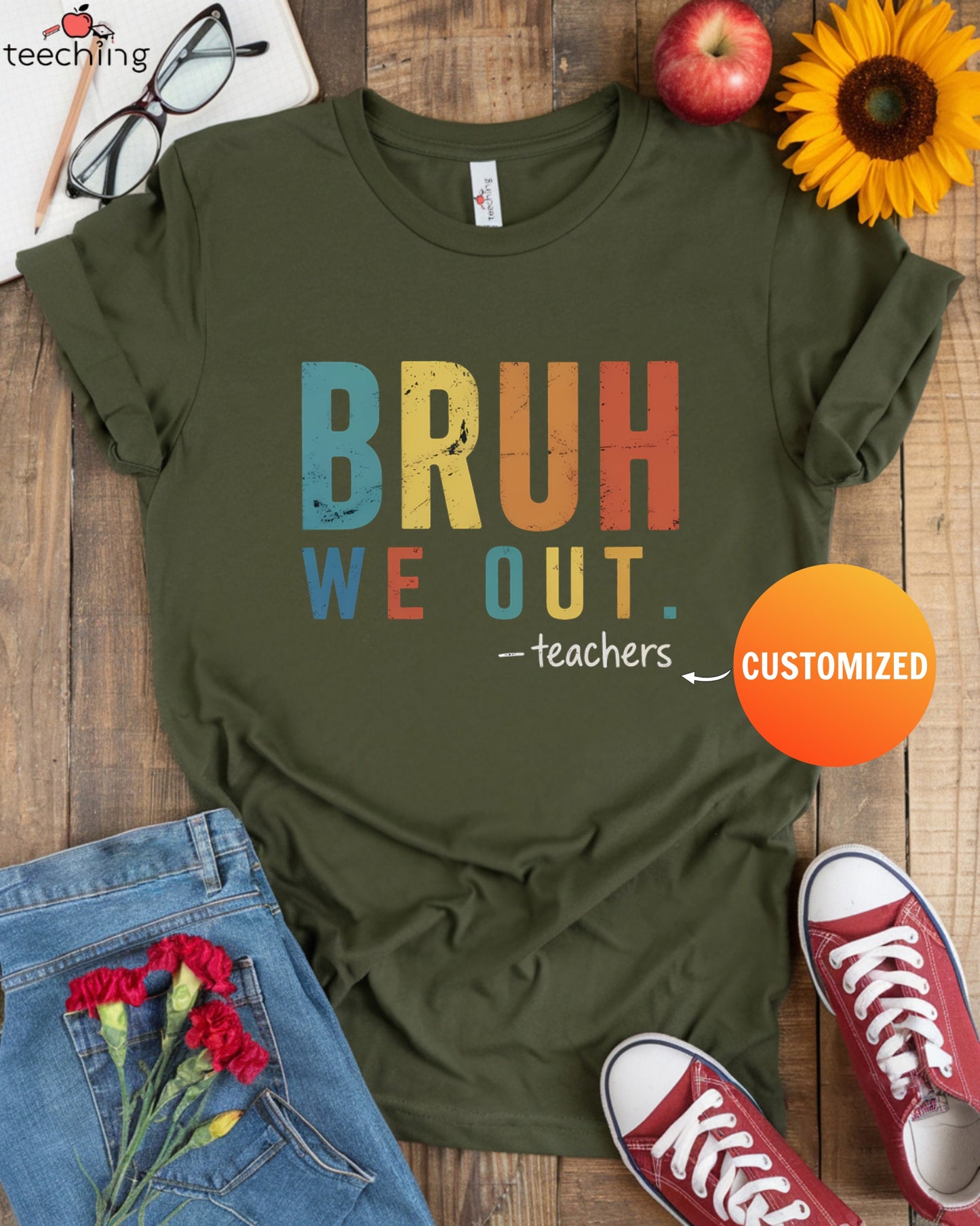 Personalized Bruh We Out T-Shirt