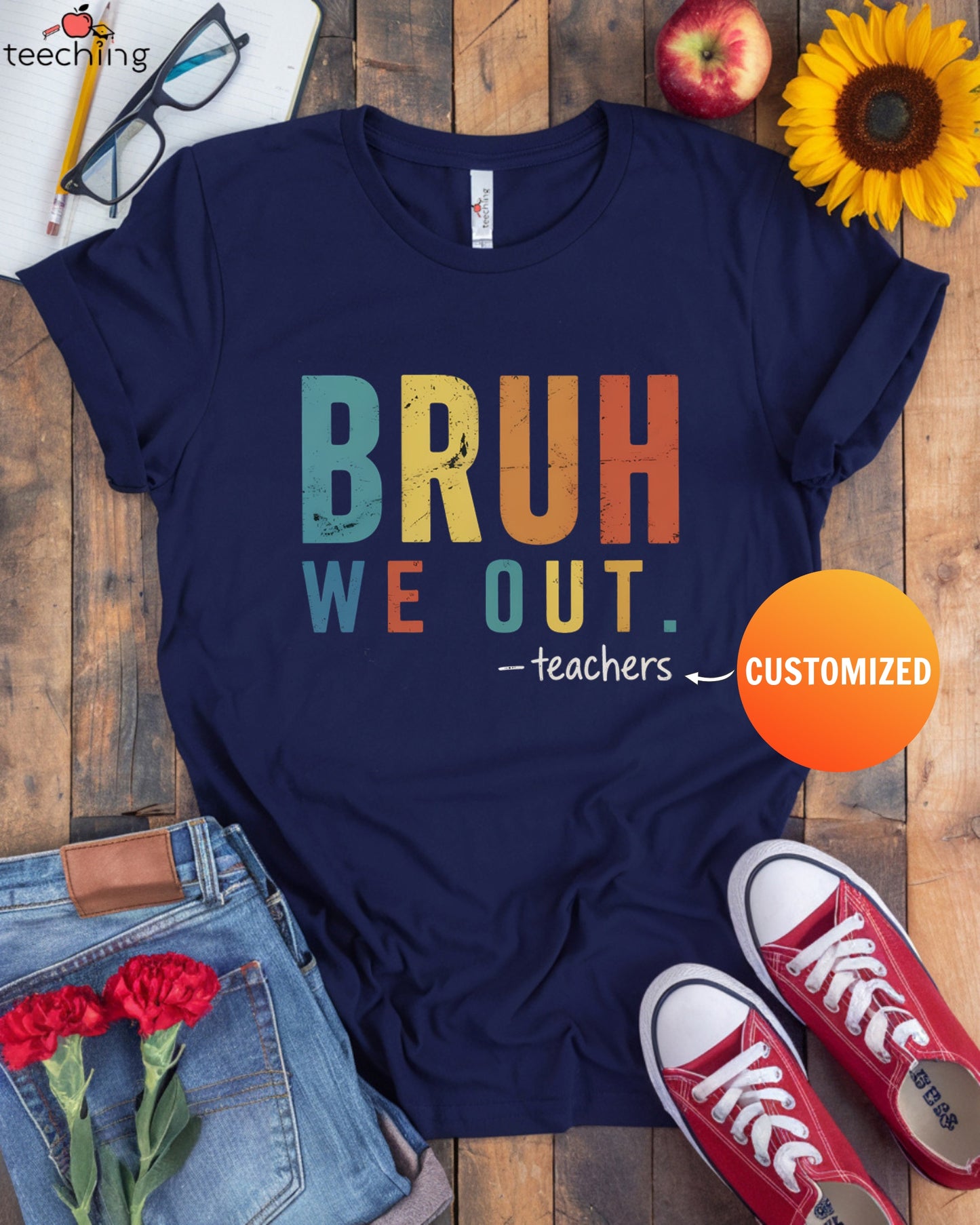 Personalized Bruh We Out T-Shirt