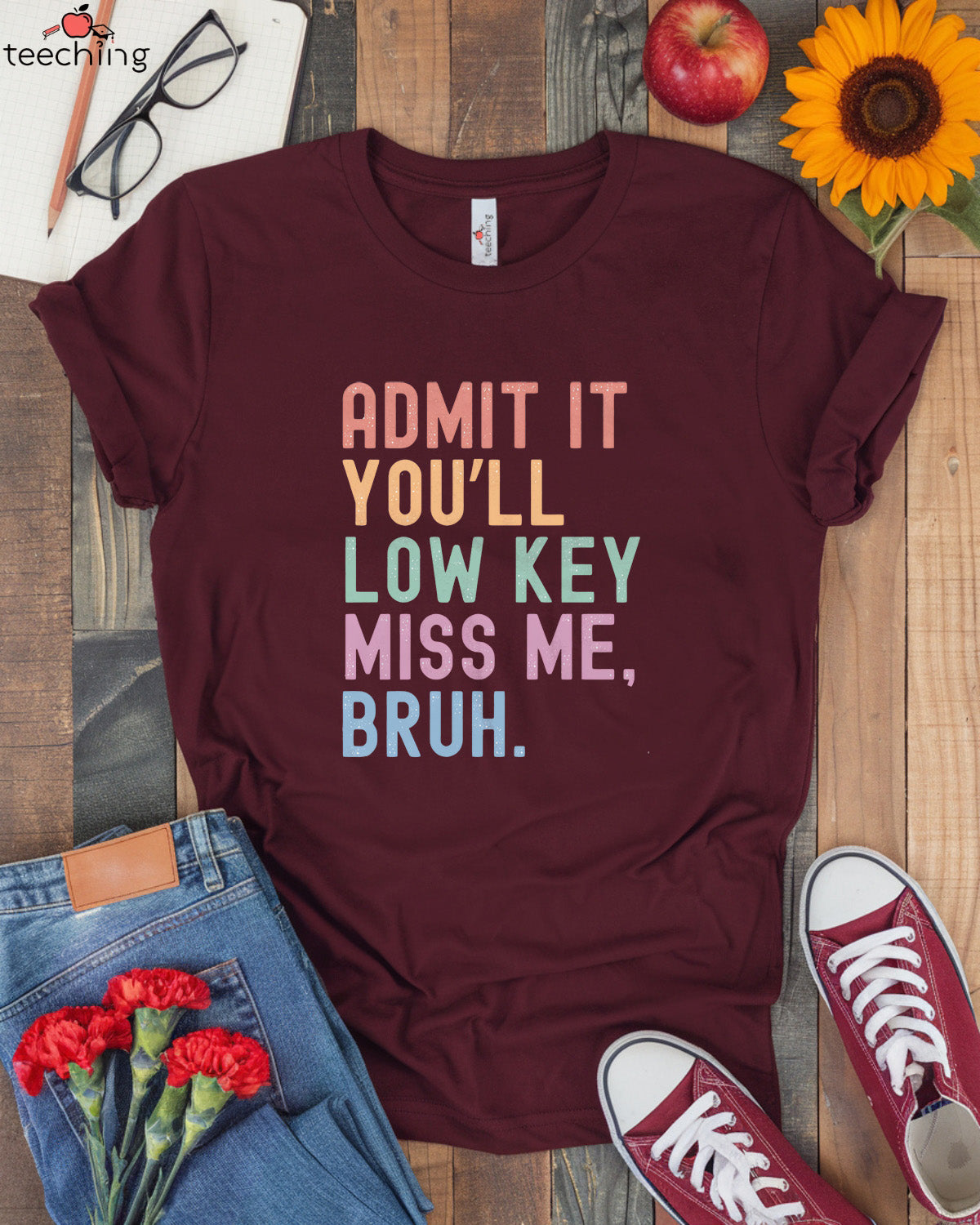 Funny Bruh Teacher T-Shirt
