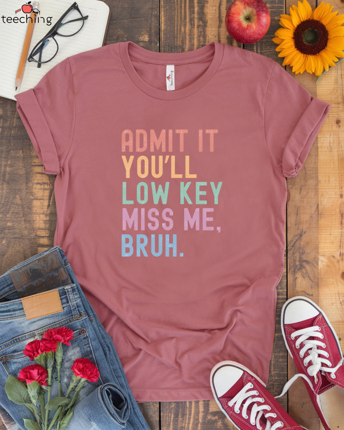 Funny Bruh Teacher T-Shirt