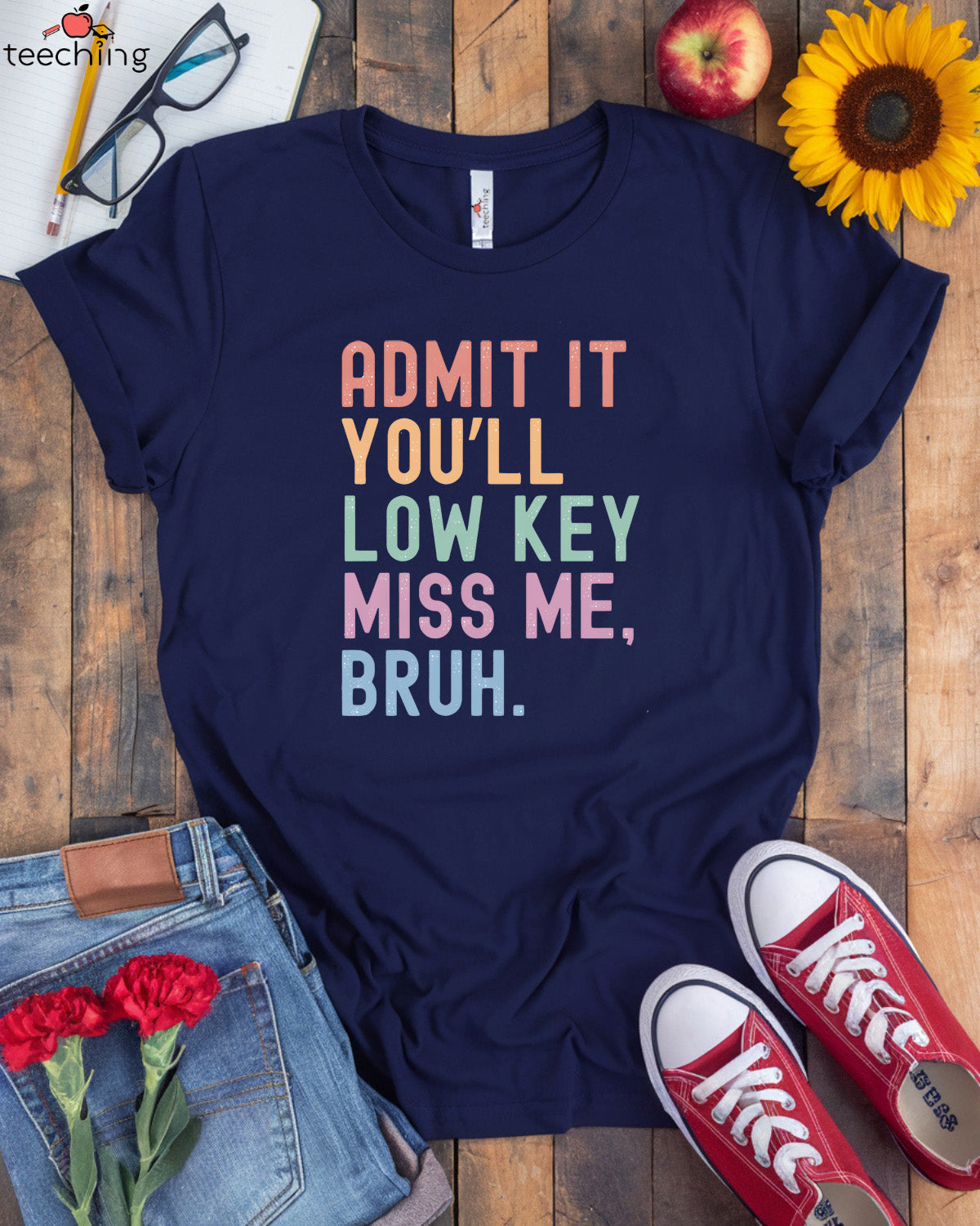 Funny Bruh Teacher T-Shirt